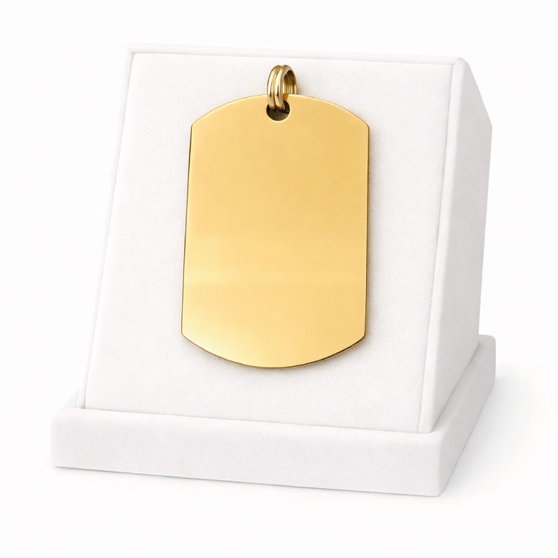 Médaille Militaire Personnalisée - Gravure Laser - Or - 48x27mm